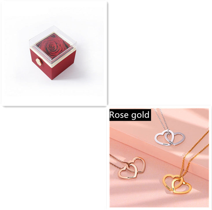 Personalized Love Heart Pendant Necklace Women Customized Name Engraving Necklace