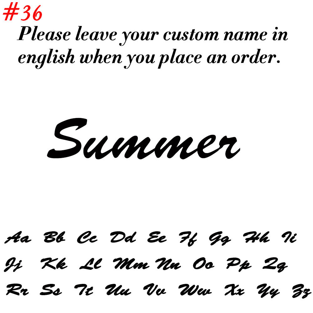 Personalized Cursive Letter Pendant Stainless Steel Women Necklace