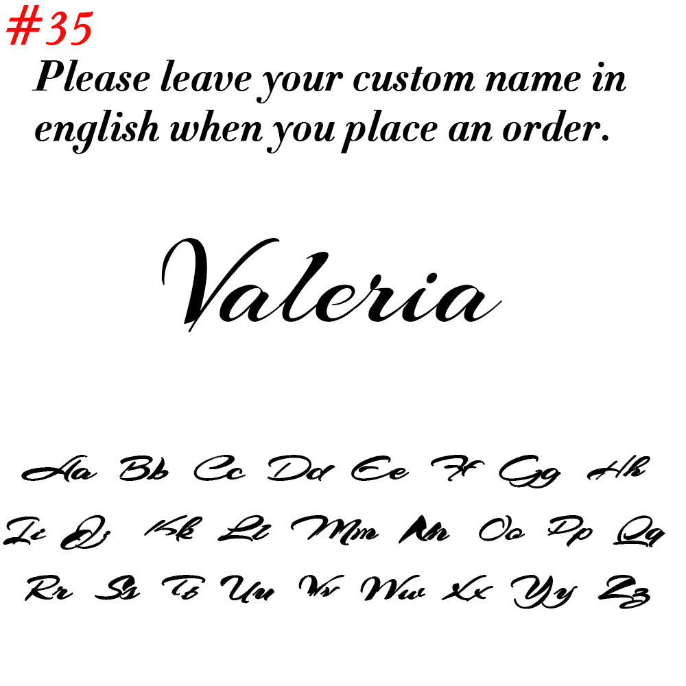 Personalized Cursive Letter Pendant Stainless Steel Women Necklace