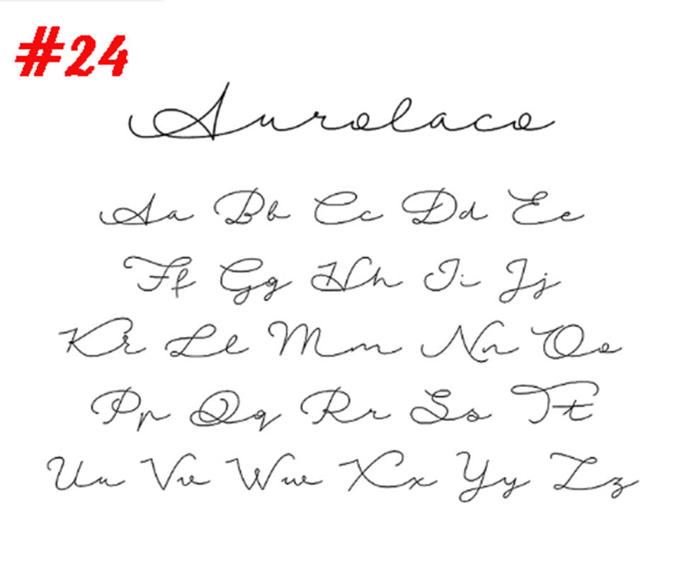 Personalized Cursive Letter Pendant Stainless Steel Women Necklace